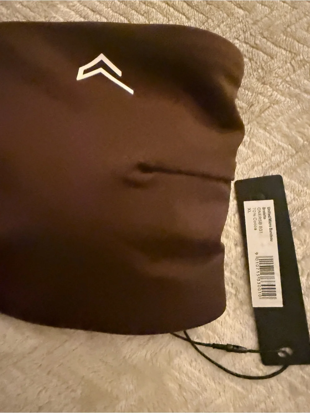 Oner Active UnifiedMove Micro Bandeau Bralette – Cocoa – XL – NWT